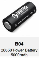 large b 04 battery divepro 2